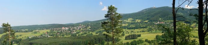 Pohled na Ještědský hřbet z Horky