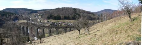 Kryštofovo údolí, viadukt v Novině
