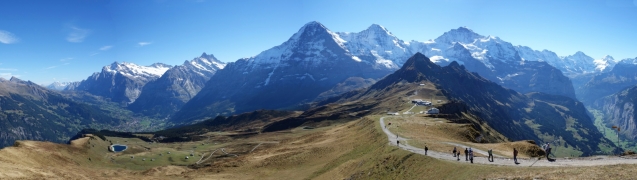 Švýcarsko, masiv Jungfrau.