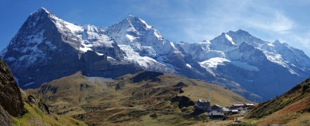 Švýcarsko, masiv Jungfrau.